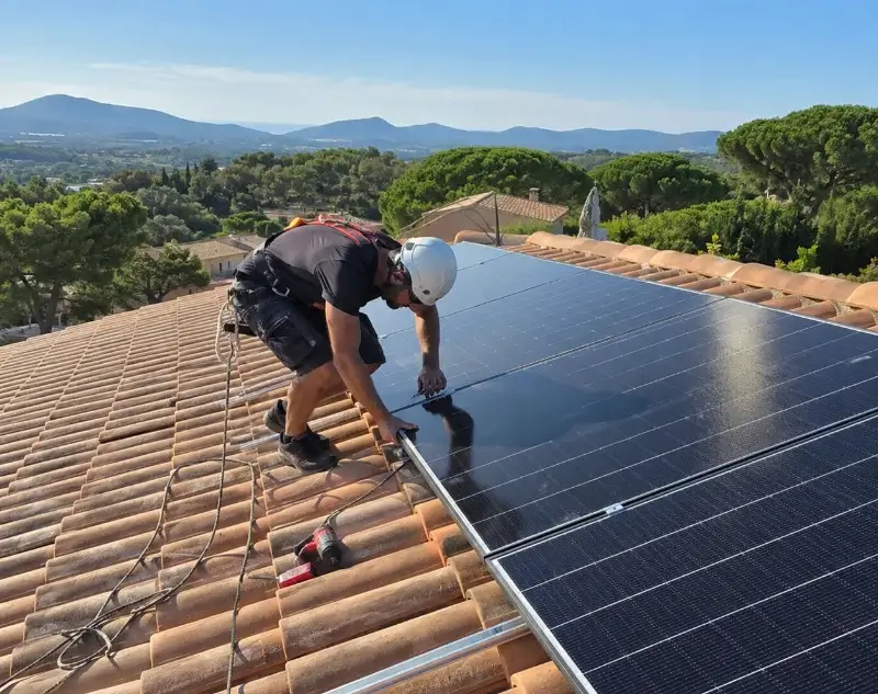 Installateur panneaux solaires Carlus — pose photovoltaïque sur toiture